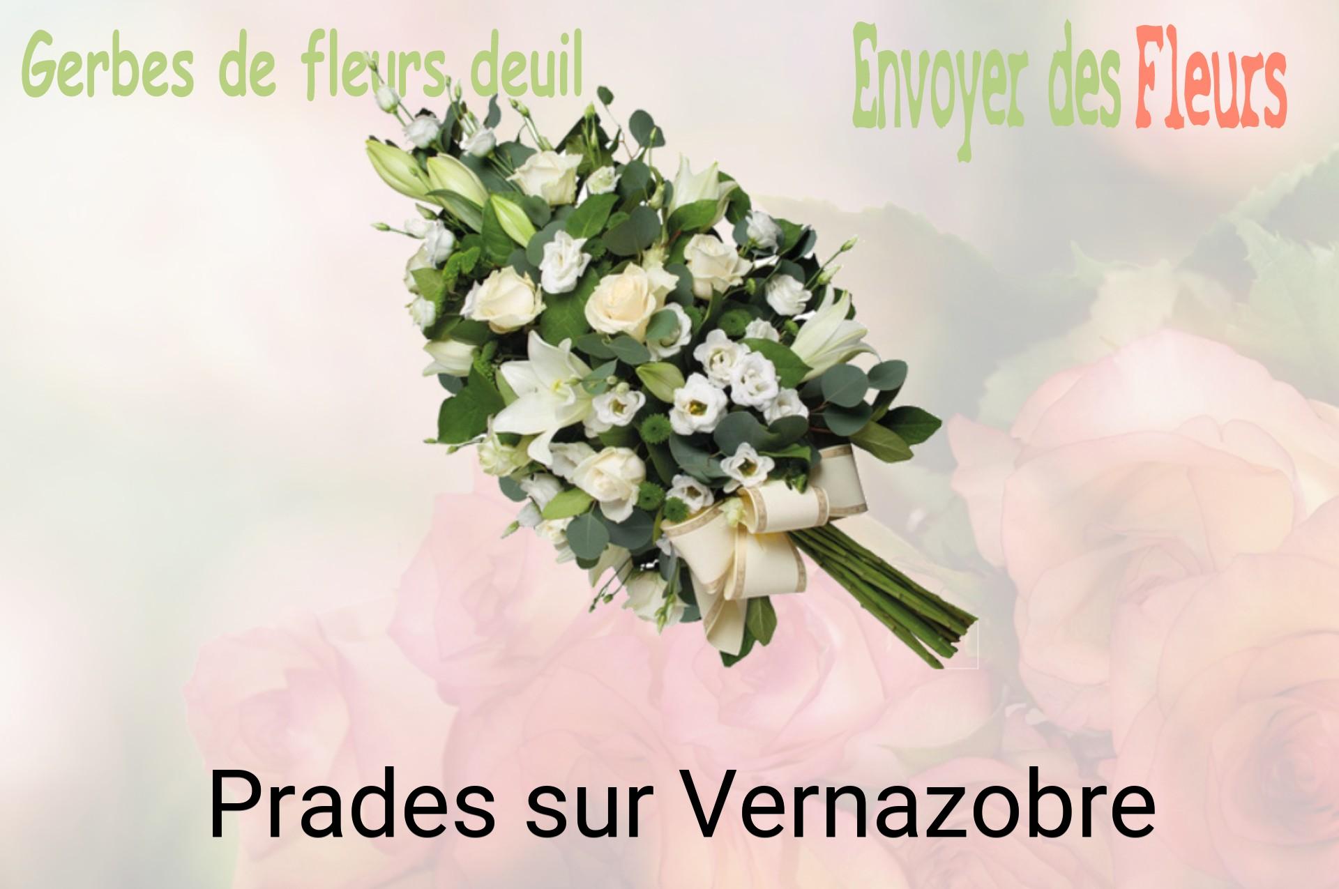 Gerbe de fleurs de deuil livrée à Prades-sur-Vernazobre